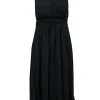 Apiece Apart - Black Sleeveless Fringe Pom Hem Dress Sz 0