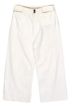 Apiece Apart - White High Waisted Wide Leg Jeans Sz 8