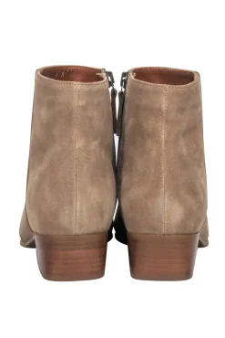 Aquatalia - Beige Suede Upper Short Boots Sz 9