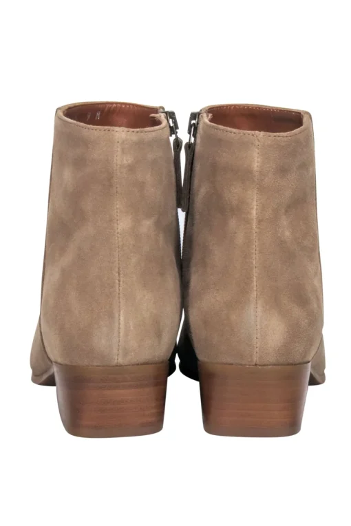 Aquatalia - Beige Suede Upper Short Boots Sz 9