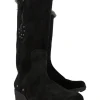 Aquatalia - Black Suede Faux Fur Boots Sz 9.5