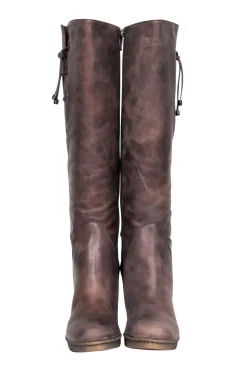 Aquatalia - Brown Leather Waterproof Heeled Over-the-Knee Boots Sz 9.5