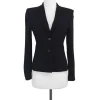 Armani Collezioni - Black Wool Blend Blazer Sz 2