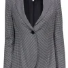 Armani Collezioni - Black & White Houndstooth Wool Blazer Sz 4