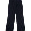 Armani Collezioni - Black & Grey Pinstripe Trousers Sz 8