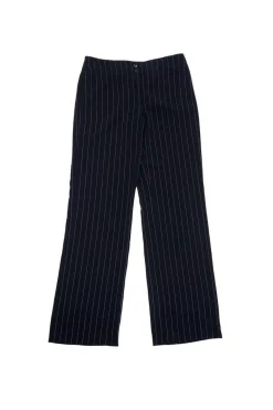 Armani Collezioni - Black & Grey Pinstripe Trousers Sz 8