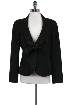Armani Collezioni - Black Floral Blazer Sz 12
