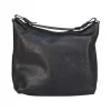 Armani Collezioni - Black Pebbled Leather Shoulder Bag
