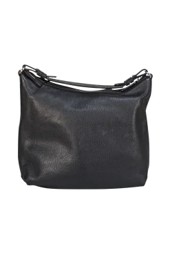Armani Collezioni - Black Pebbled Leather Shoulder Bag