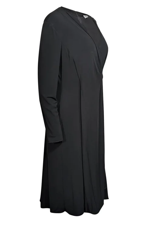 Armani Collezioni - Black V-Neckline Long Sleeve Dress Sz 16