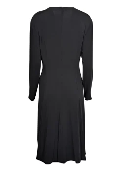 Armani Collezioni - Black V-Neckline Long Sleeve Dress Sz 16