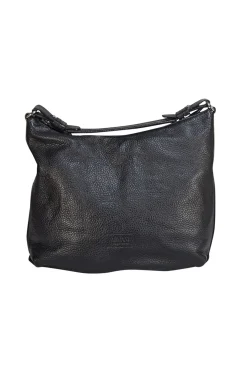 Armani Collezioni - Black Pebbled Leather Shoulder Bag