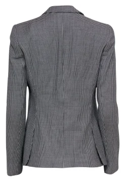 Armani Collezioni - Black & White Houndstooth Wool Blazer Sz 4