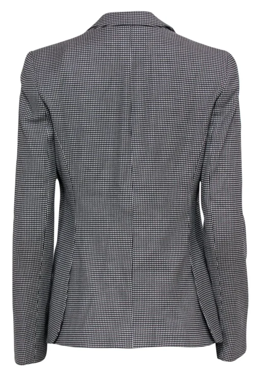 Armani Collezioni - Black & White Houndstooth Wool Blazer Sz 4