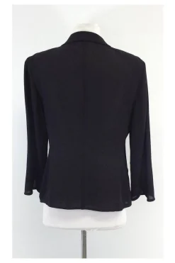 Armani Collezioni - Black Linen Blazer Sz 10