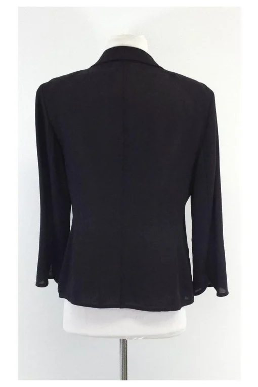 Armani Collezioni - Black Linen Blazer Sz 10