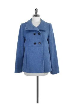 Armani Collezioni - Blue Wool Coat Sz 10