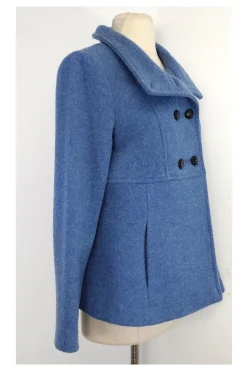 Armani Collezioni - Blue Wool Coat Sz 10