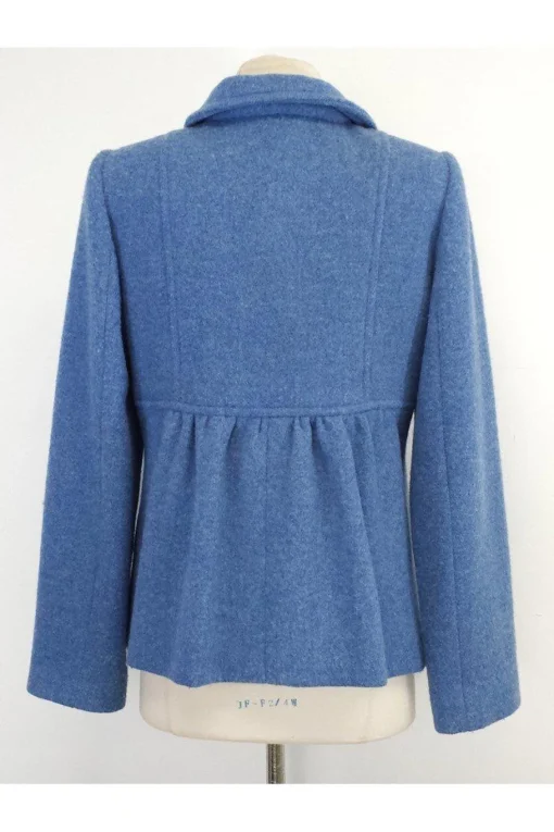 Armani Collezioni - Blue Wool Coat Sz 10