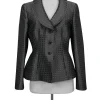 Armani Collezioni - Grey Houndstooth Blazer Sz 10