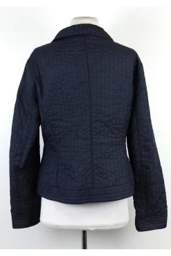Armani Collezioni - Navy Quilted Nylon Jacket Sz 8