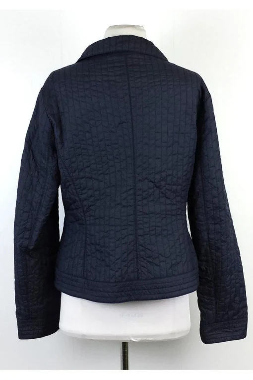 Armani Collezioni - Navy Quilted Nylon Jacket Sz 8