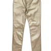 Armani Exchange - Gold Metallic Wax Coated "Super Skinny" Jeans Sz 27