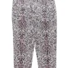 ATM - Beige & Black Ocelot Print Silk Pull-On Pants Sz S
