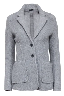 ATM - Grey Knit Blazer w/ patch Pockets Sz 4