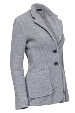 ATM - Grey Knit Blazer w/ patch Pockets Sz 4