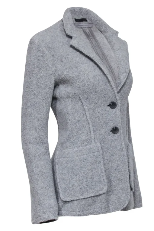 ATM - Grey Knit Blazer w/ patch Pockets Sz 4