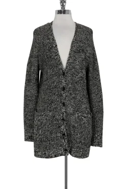 Autumn Cashmere - Black & White Cardigan Sz XS