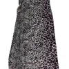 Badgley Mischka - Animal Print One Shoulder Maxi Sz XS