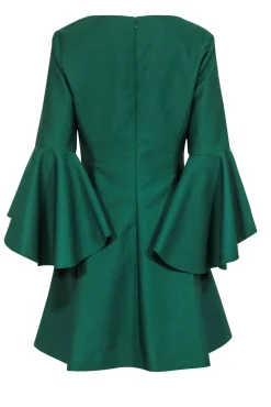 Badgley Mischka - Green Belle Sleeve Dress Sz 10