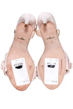 Badgley Mischka - Pink 3D Flower Open Toe Pumps Sz 7.5
