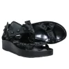 Balenciaga - Black Leather Strappy Platform Sandals w/ Studs Sz 8.5