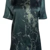 Balenciaga - Green Marble Print Silk Top Sz 6