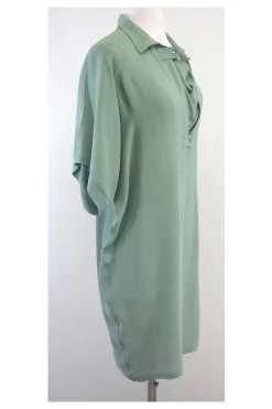 Balenciaga - Seafoam Green Short Sleeve Shift Dress Sz 6