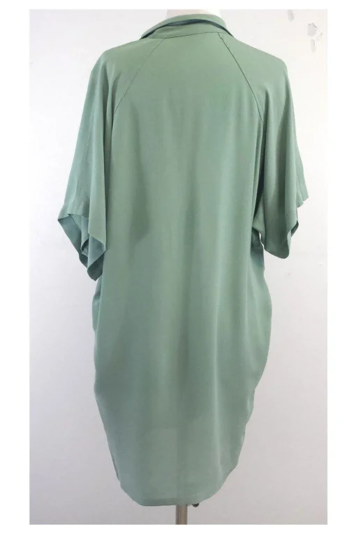 Balenciaga - Seafoam Green Short Sleeve Shift Dress Sz 6