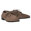 Balenciaga - Tan Suede Lace-Up Oxford Loafers Sz 9.5