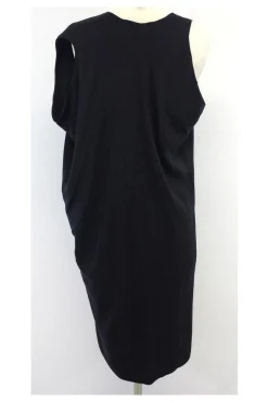 Bally - Black Silk Sleeveless Dress Sz S