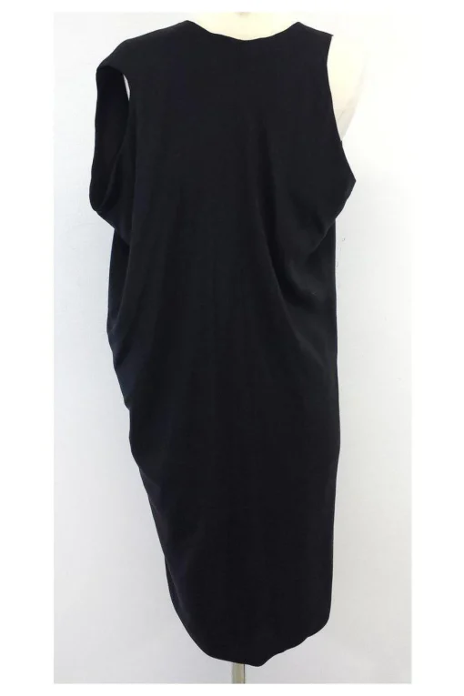 Bally - Black Silk Sleeveless Dress Sz S
