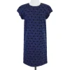 Bally - Blue & Black Textured Cotton Blend Dress Sz 4