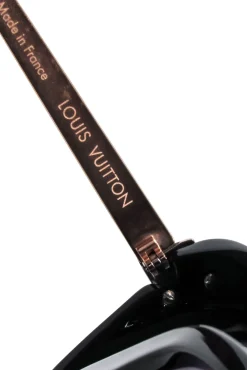 Balmain - Black Circular Sunglasses w/ Gunmetal Leg Detail