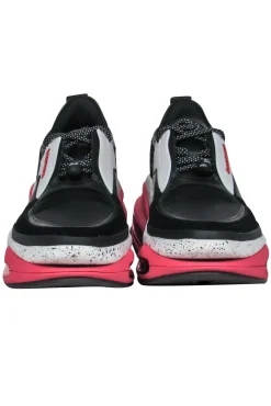 Balmain - Black, White & Pink Chunky "B-Bold" Sneakers Sz 10
