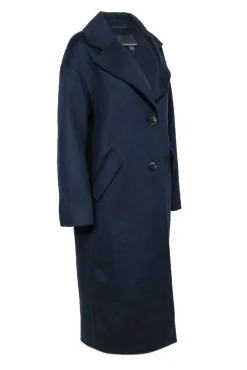 Banana Republic - Navy Wool Blend Long Coat Sz S