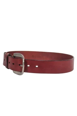 Barneys New York  - Brown Leather Belt w/ Solid Brass Hardware
