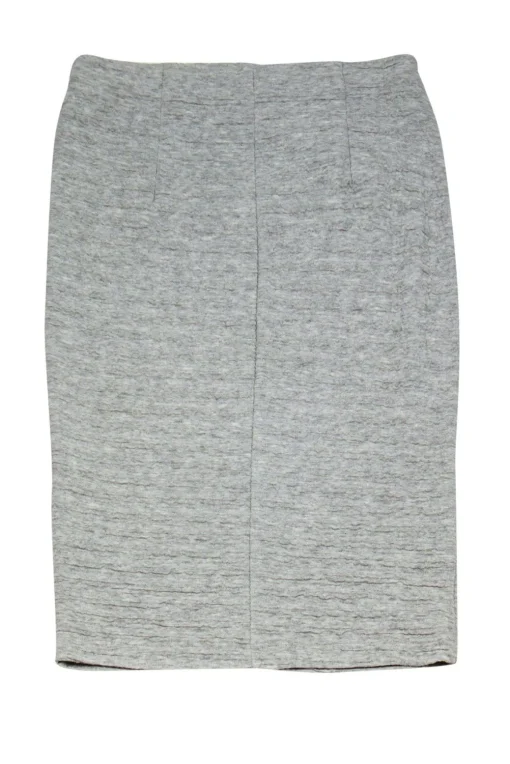 Barney's New York - Grey Textured Pencil Skirt Sz XS