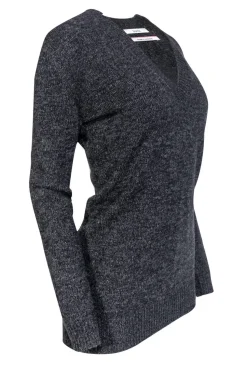 Barrie - Grey Cashmere Sweater w/ Elbow Pads Sz M