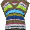 Baum Und Pferdgarten - Multi-Color Wool Blend Sweater Vest Sz L